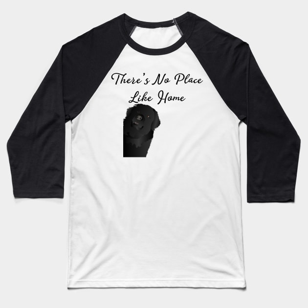 Newfoundland Dog - Stay Home design Baseball T-Shirt by Pet & Nature Lovers